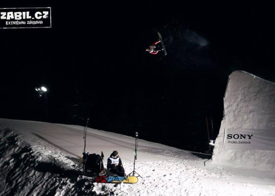 Honza Kaňůrek, switch double backflip - Snowboardfest 2013