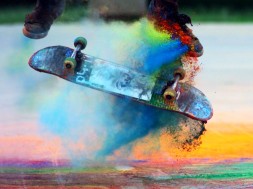 Skateboarding v barvách