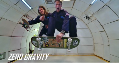Nulová gravitace, skatebording, Tony Hawk a Aaron „Jaws“ Homoki