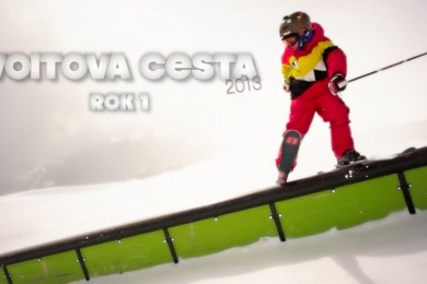 Vojta Břeský (13 let) a jeho freeski sezónička