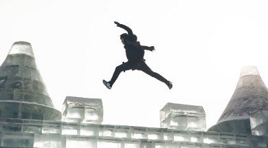 Parkour na ledovém hradě