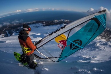 Windsurfing na sněhu