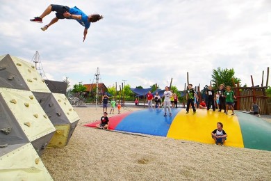 Parkourový workshop teamu Zabil.cz 17.6. 2018 – Dětský svět Kroměříž